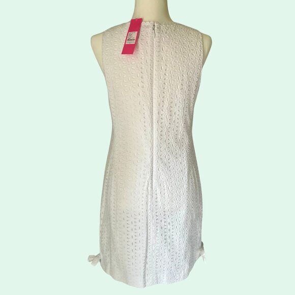 Lilly Pulitzer White Eyelet Melani Shift Dress NWT 6 - Picture 4 of 9